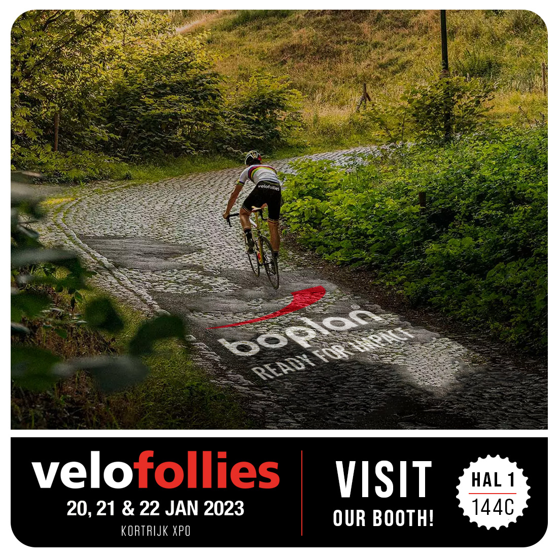 "🚲 Are you ready for 3 days of cycl-o-mania?

Drop by our Boplan Sport booth during #Velofollies in Kortrijk and get to know the latest safety solutions for cycling races!

🗓️ January 20 - 22
📌 Hall 1 - booth 144C

#boplan #boplansport #cycling #cyclingsafety #velofollies