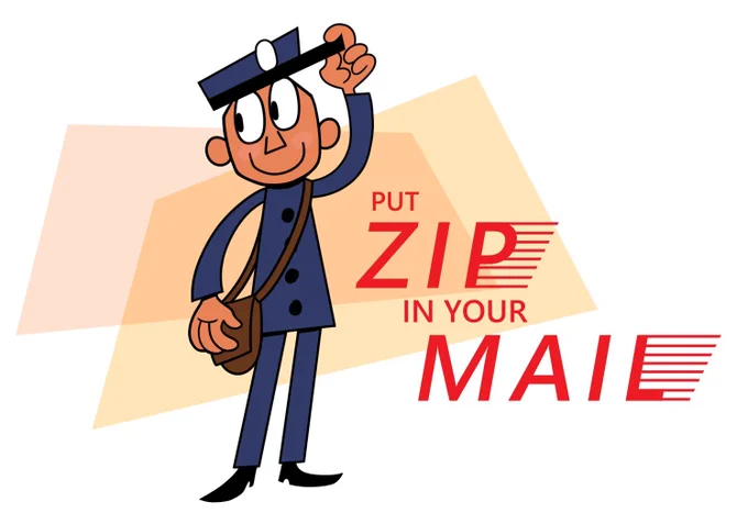 found some Mr. ZIP fanart from 2020 and 2021... Need to make more this year since July 1, 2023 will be the 60th anniversary of the ZIP code (and Mr. ZIP)!!! 