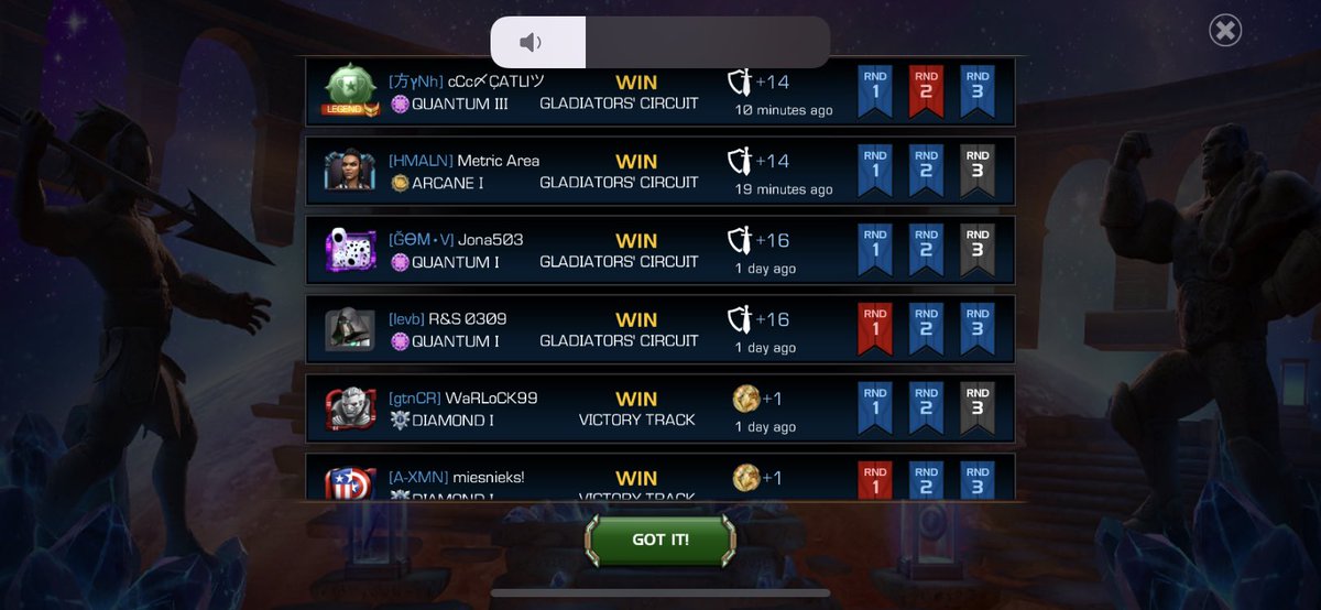 GKelly26's tweet photo. Best run I’ve been on all season. Gladiator circuit is more relaxing than victory 😂😂 @MarvelChampions https://t.co/kWQyDglQ7I