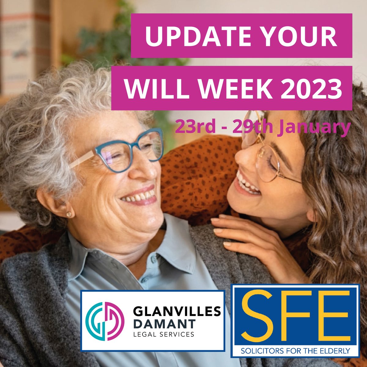 The 23rd-29th of January is "Update Your Will Week"? An awareness campaign hosted by @SFELawyers to highlight the importance of having an up to date Will.
If you would like to update your Will or would like some more information on creating a new Will please contact the office.