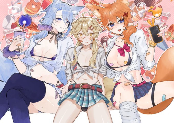 初期の絵チャに加筆する会をしてた
@crow_3434 @tabibitowayo
女体化♀ 