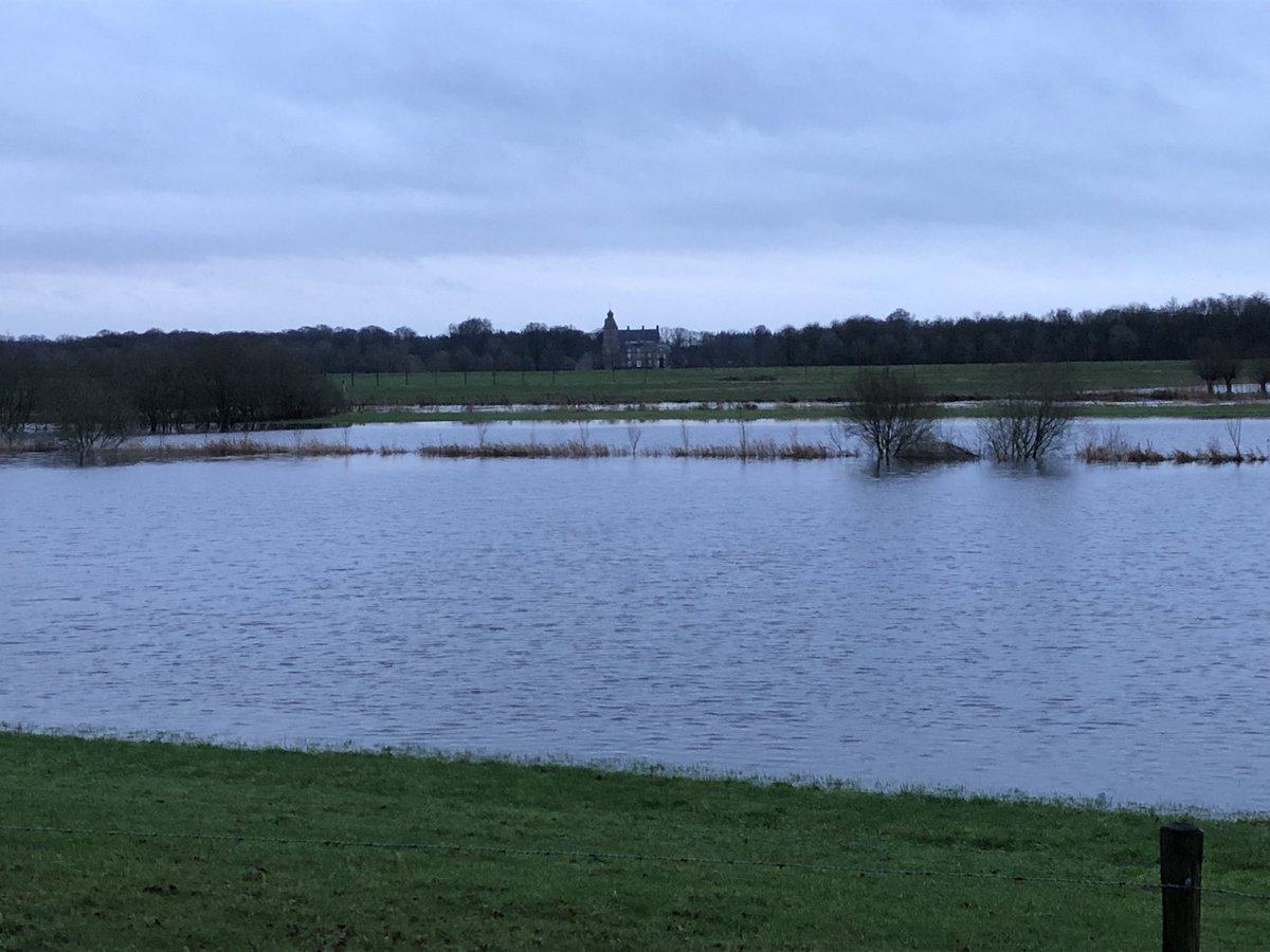DirkMosterman's tweet photo. Hoog water, ook in Dalfsen #rechteren https://t.co/7FQFg74r9B
