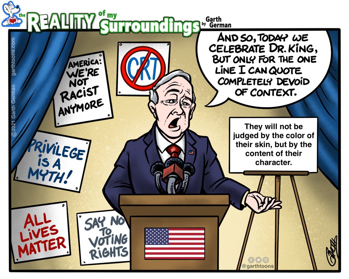 As we celebrate Martin Luther King, Jr. today, let’s celebrate his whole life and whole work, and the context in which we said these things.  

Follow for more cartoons!

#MLKDay #MLKDay2023 #MLKJr #MLKlegacy #mlkquotes #MartinLutherKingJr #politics #webcomic #webcomics