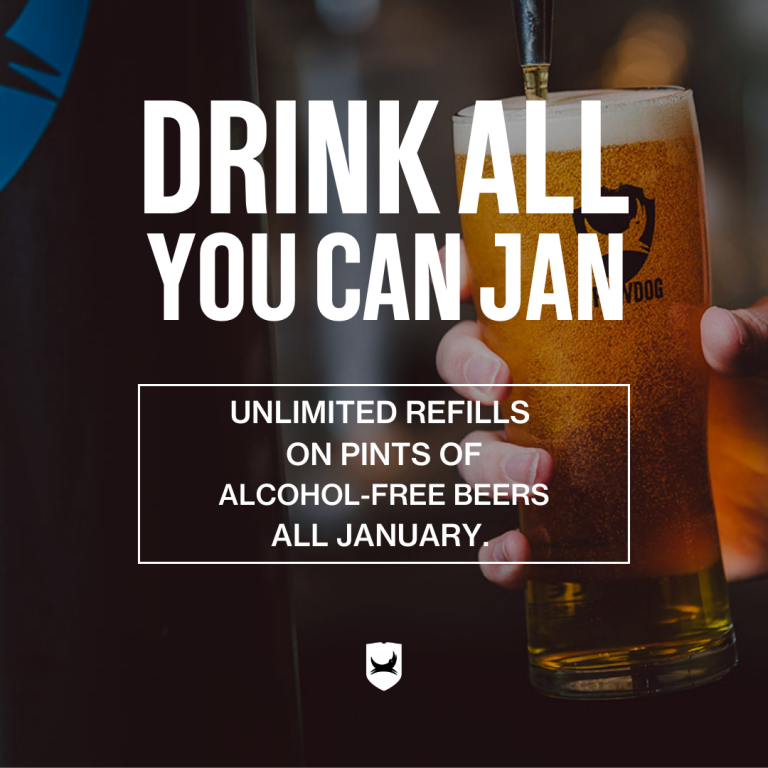 🙌DRY JAN?🙌

No problem. Get to ours for free refills on our alcohol-free beers.

#dryjanuary #dryjan #afbeer #alcoholfree #brewdog #liverpool #craftbeer