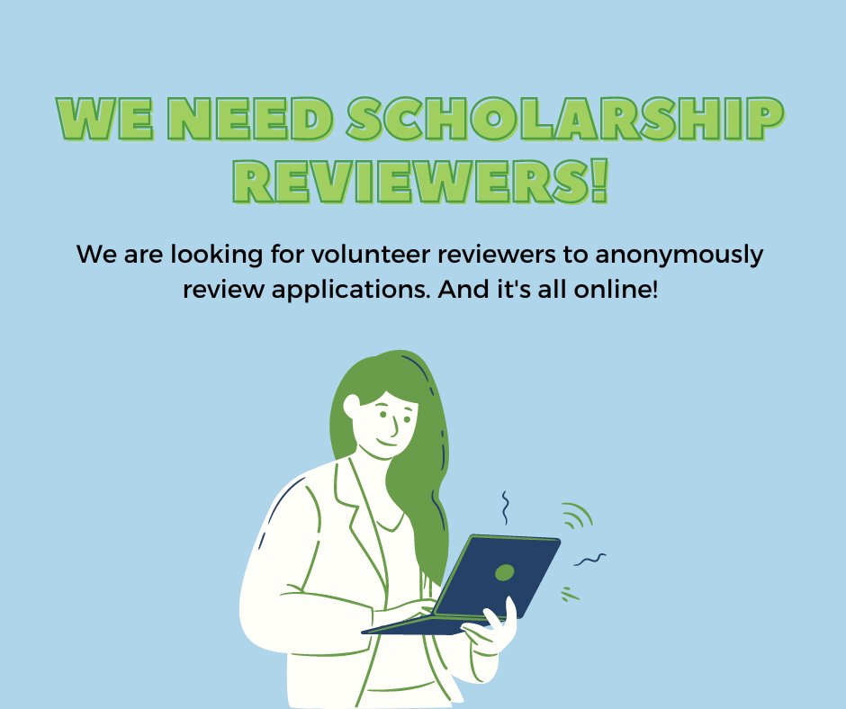 We're looking for some amazing volunteers to help us with reviewing scholarships! This is a completely anonymous process and all online, so it can be done from anywhere! If you're interested in becoming a reviewer, contact us at scholarships@gicf.org.