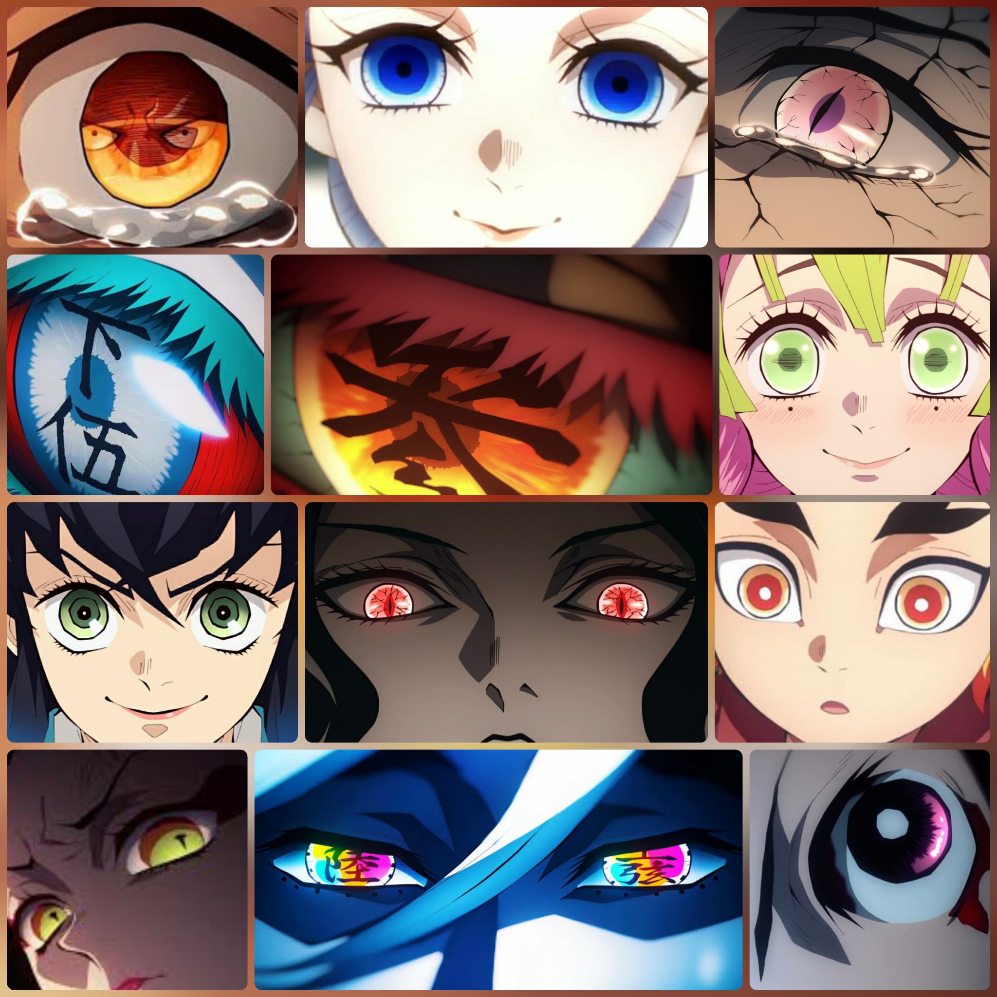 ROOT on X: "Demon Slayer Got the Most Unique Diverse and beautiful Eyes in  any anime KNY eyes>>>Any anime🥱 There eye patterns,Iris shape of eyes and  the outline all are so different
