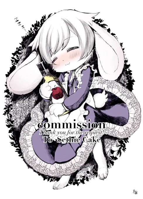 Sethie Cake様(  )のOCを描かせていただきました。リクエストありがとうございました!!  #Skeb #Commission より 