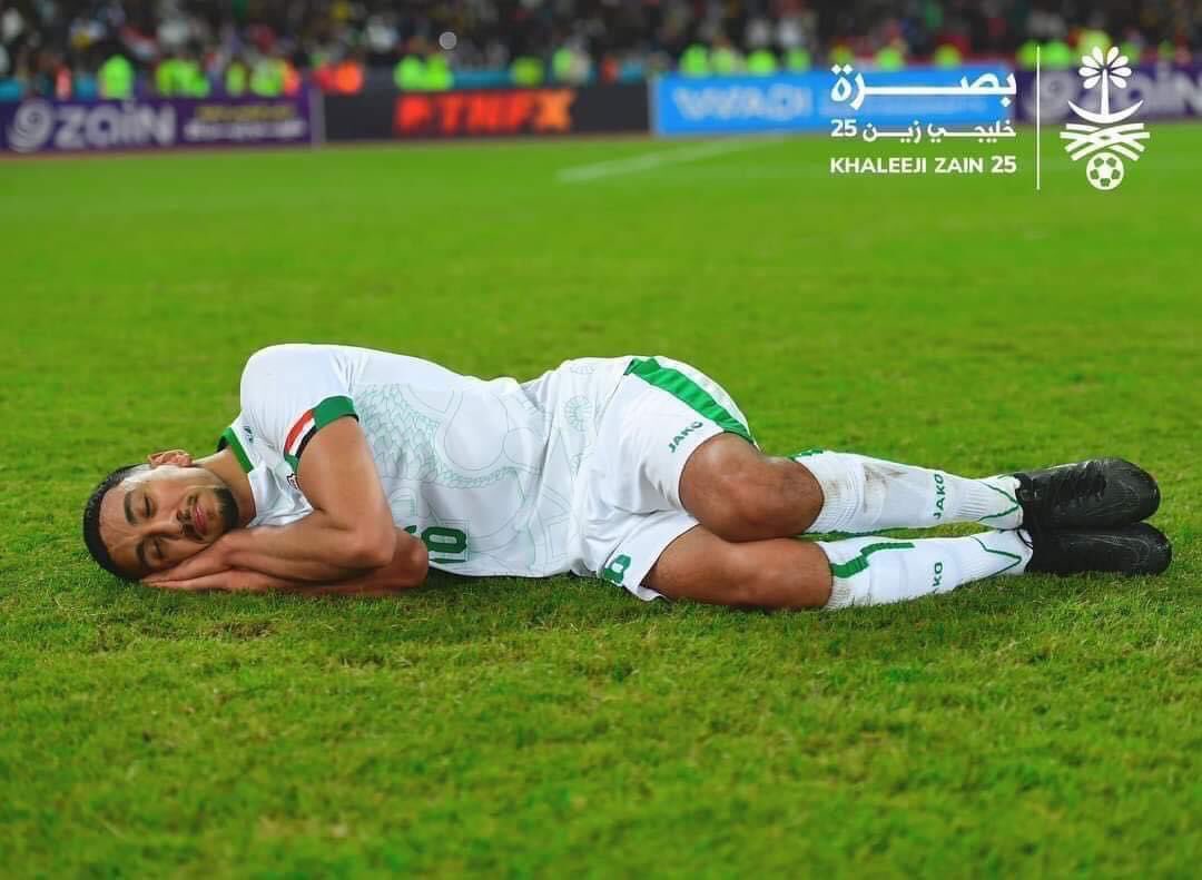 رد الدين واجب... ❤️🇮🇶 #خليجي_25 #خليجي25 #العراق_قطر