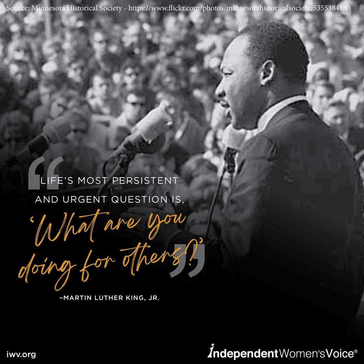 IWV's tweet photo. Join us as we remember and honor the life of Dr. Martin Luther King Jr. #MLKDay https://t.co/LndgAIu6ka