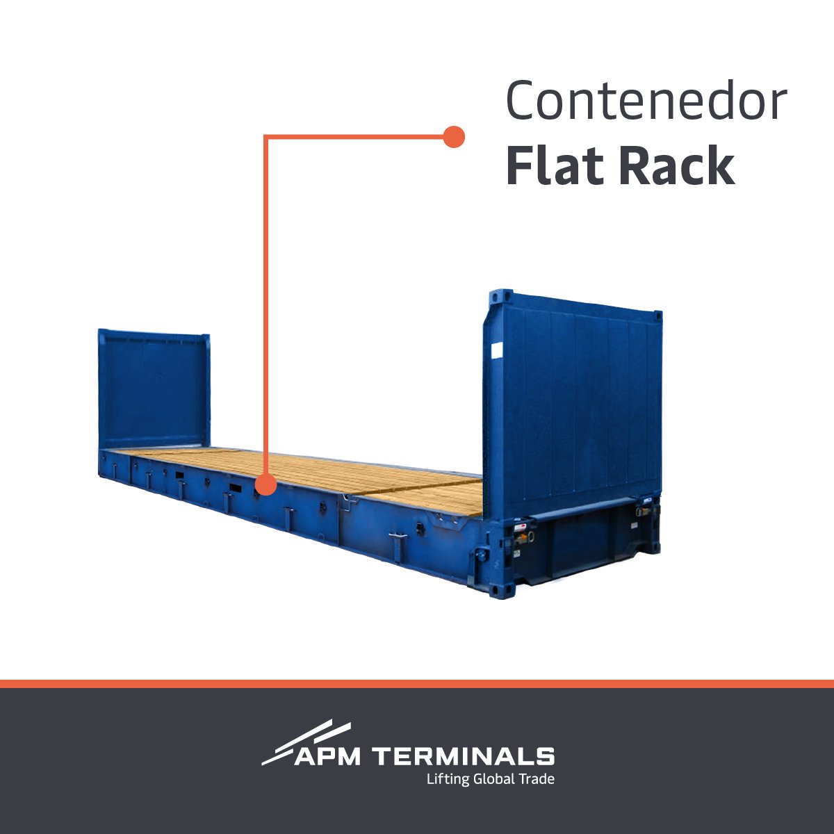 APMTerminalsQTZ's tweet photo. ¿Conoces todos los tipos de contenedores?
Por ejemplo, el contenedor tipo #FlatRack es adecuado para cargas que exceden las dimensiones convencionales y permite una carga máxima aproximada de 27.110 kg.

#APMTerminals #APMQ https://t.co/3JKO7TuEI6