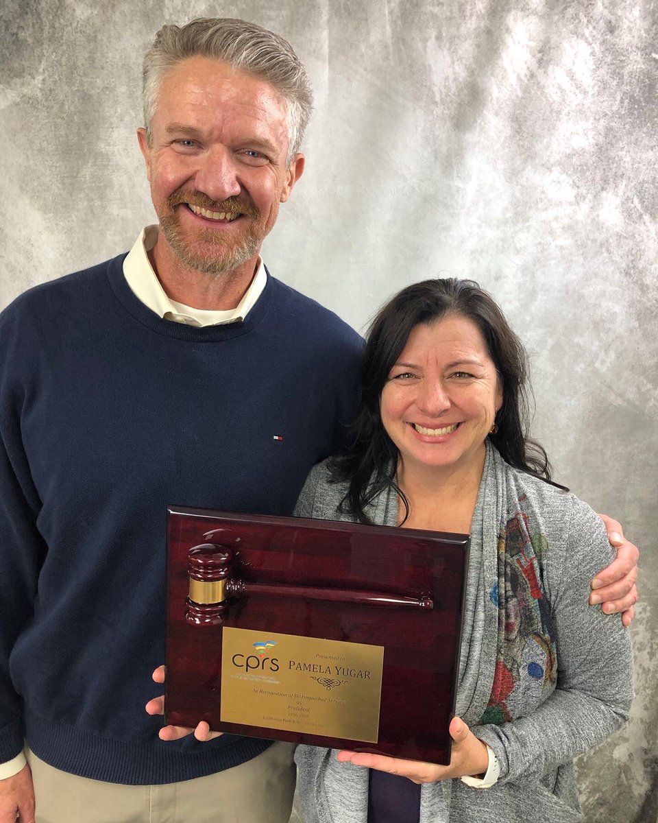 frankcarson's tweet photo. mid last week i was able to stop in the @cityofpicorivera to see @cprs_ca past president (‘05-‘06) pam yugar and deliver her a long awaited presidential plaque. thank you for all your service to the parks and recreation profession pam!

#parksmakelifebetter https://t.co/HBbSbSnYaf