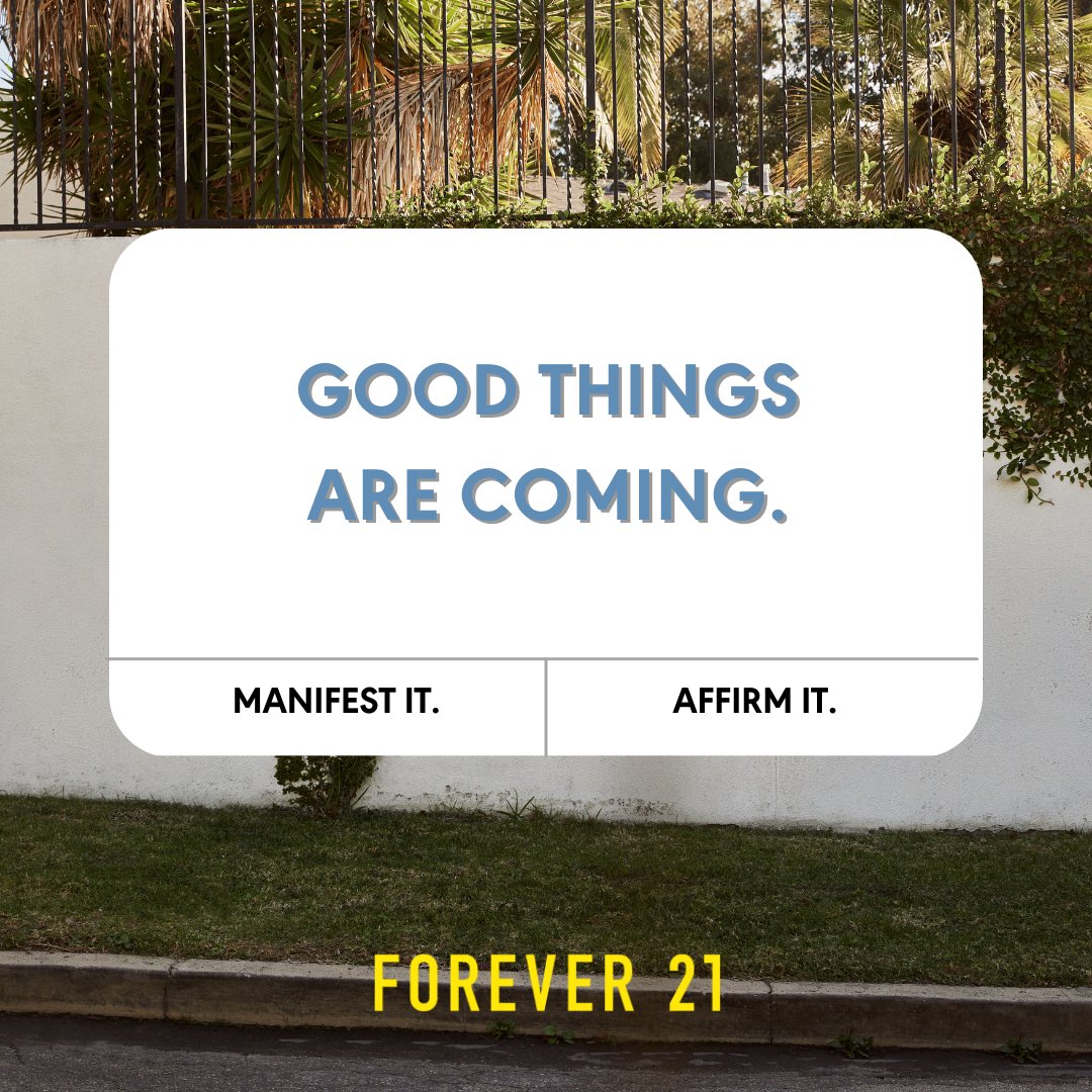 Your Forever 21 Monday Manifestation ✨