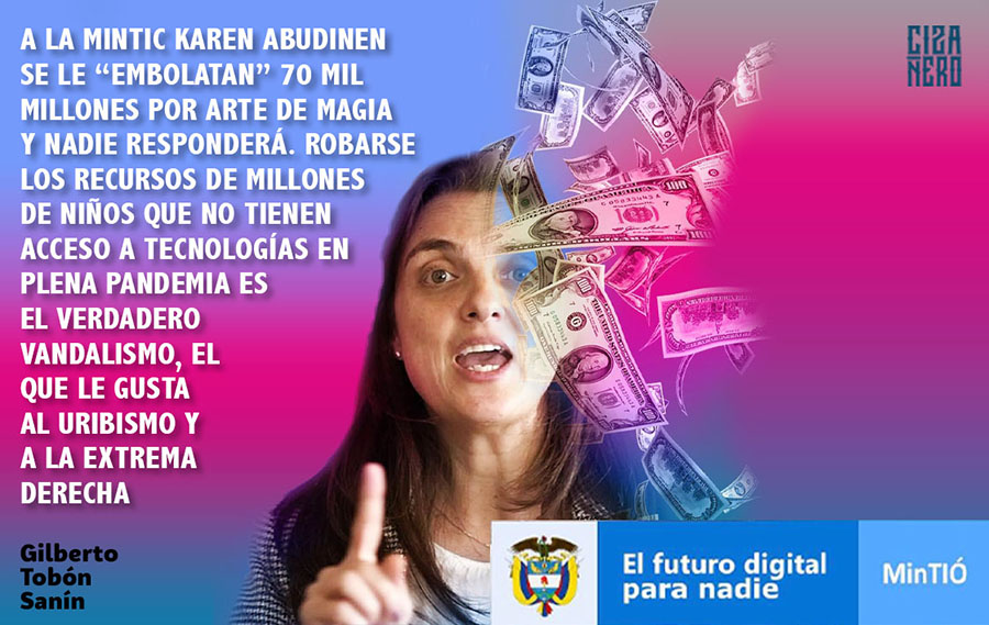 fabiopalau's tweet photo. YsePerdióEsaPlatica
A pesar d las numerosas promesas del Presidente y su Ministra, nada de nada 
Todavía está ella defendiendo su "buen nombre" contra quienes hablan de "Abudinear", victimizándose, pero de reposición nadie habla
Ni qué decir de @CGR_Colombia @PGN_COL @FiscaliaCol https://t.co/F4nnTNgcmP