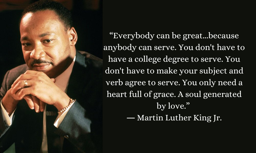 Happy Martin Luther King Jr. Day! Today, we honor the spirit of service, nonviolent change, education, and equality that he kept close to his heart. May we all remember these principles Dr. King stood for year-round.
