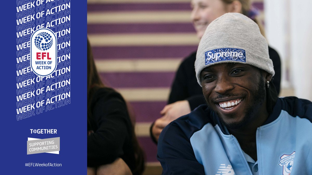 #EFLWeekOfAction starting strong 😄💪 Foundation Ambassador @sheyi_ojo and Jaden Philogene visited our secondary education project in @StCyresSchool - listening to Year 7's social action ideas 💭 Pleasure to have you with us, both! 🤝 #OurClubChangesLives💙