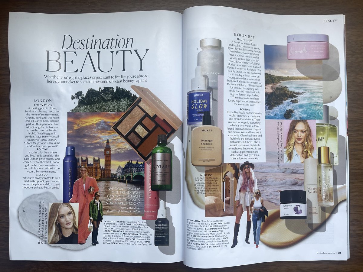 Thank you <a href="/marieclaireau/">marie claire Australia</a> for featuring Daily Apple Toner in your Destination Beauty feature. 💚