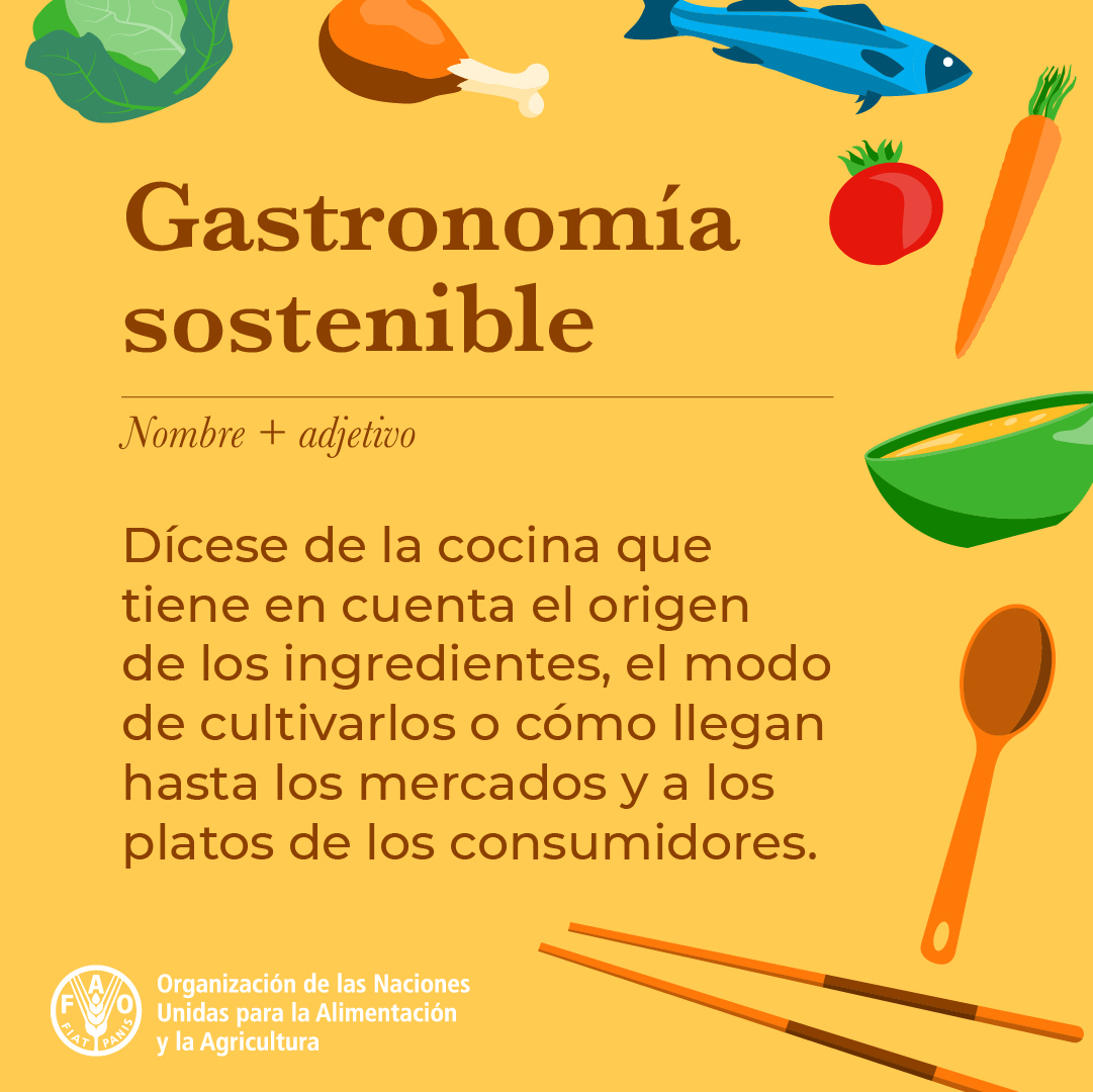 ¿Sabes qué es la #GastronomíaSostenible?

Aquí hay 4 formas de ponerla en práctica y cuidar de nuestro planeta mientras comes👇

1⃣Apoya a los pequeños productores 
2⃣Prueba productos locales en tus viajes
3⃣Mantén vivas las tradiciones culinarias
4⃣No desperdicies alimentos