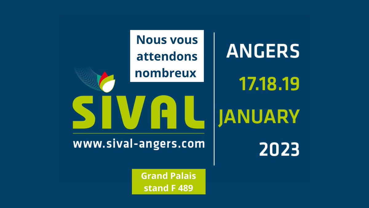 📌Demain débute le SIVAL, l'occasion de se rencontrer et d'échanger ensemble. 

Agronomes et commerciaux seront disponibles pour répondre à vos questions. 🍅🍇🍏

A demain stand F 489 grand palais ! #sival23 
#Unifa #CTIF #DestinationAngers #cultivonslavenir #CoFarming