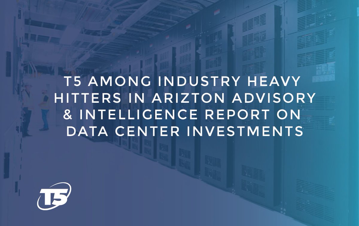 There are lots of exciting developments forecast for the #datacenter industry in 2023! T5 was recently included among industry heavy hitters in Advisory & Intelligence report on data center investments. Check out the full report here: hubs.li/Q01y1Xqb0