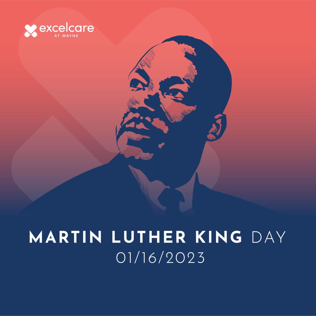 ExcelCareWayne's tweet photo. Today we celebrate his non-violent approach to social reform and his remarkable strength of character. On this Martin Luther King Jr. Day, let us take time to reflect on his powerful message and the impact he has left on our lives and the world.

#MartinLutherKingJrDay https://t.co/t2UMq8l5ih