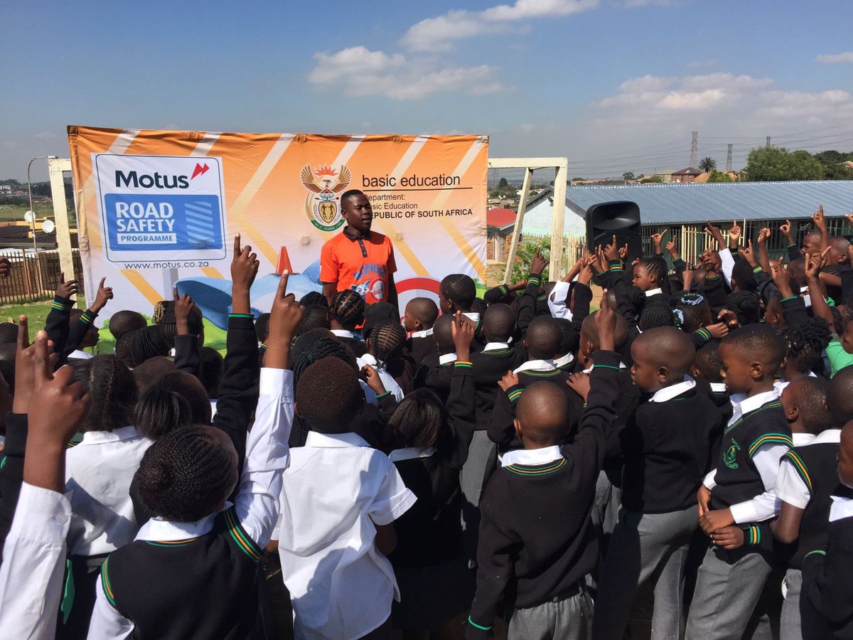 Road Safety awareness today at Giyani Primary School #ArriveAlive <a href="/MotusRoadSafety/">Road Safety Powered by MOTUS</a> <a href="/active_ed/">Active Education</a>