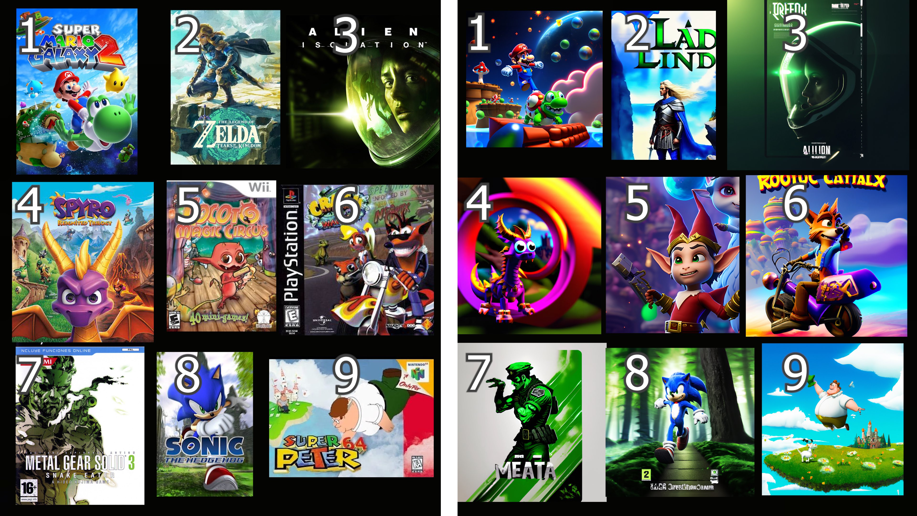 Video best sale game covers