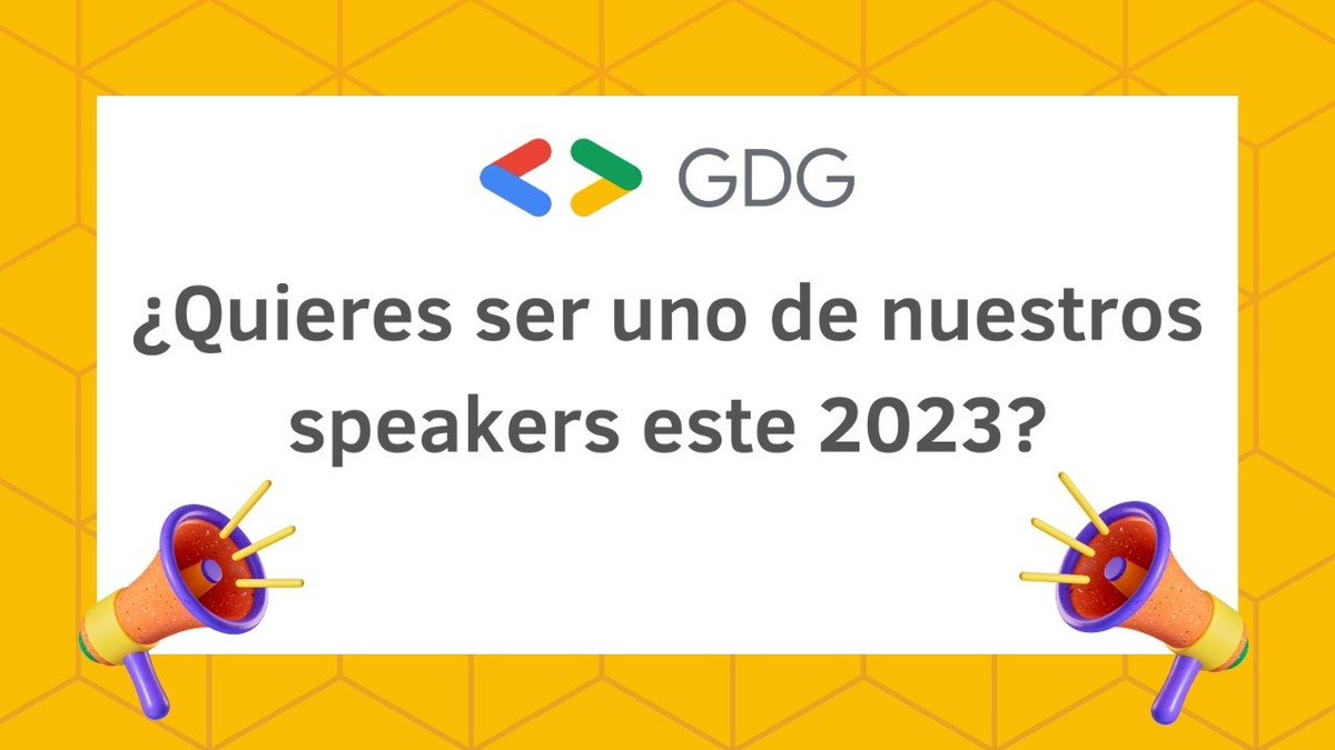 gdgmed's tweet image. 📢 Si te encanta compartir información técnica y/o soft skills, estar en comunidad y conocer gente como tú, queremos que te conviertas en uno de nuestros speakers para este año. Inscríbete aquí 👉 shorturl.at/cehJL y pronto te estaremos contactando #Medellin #GoogleSpeaker