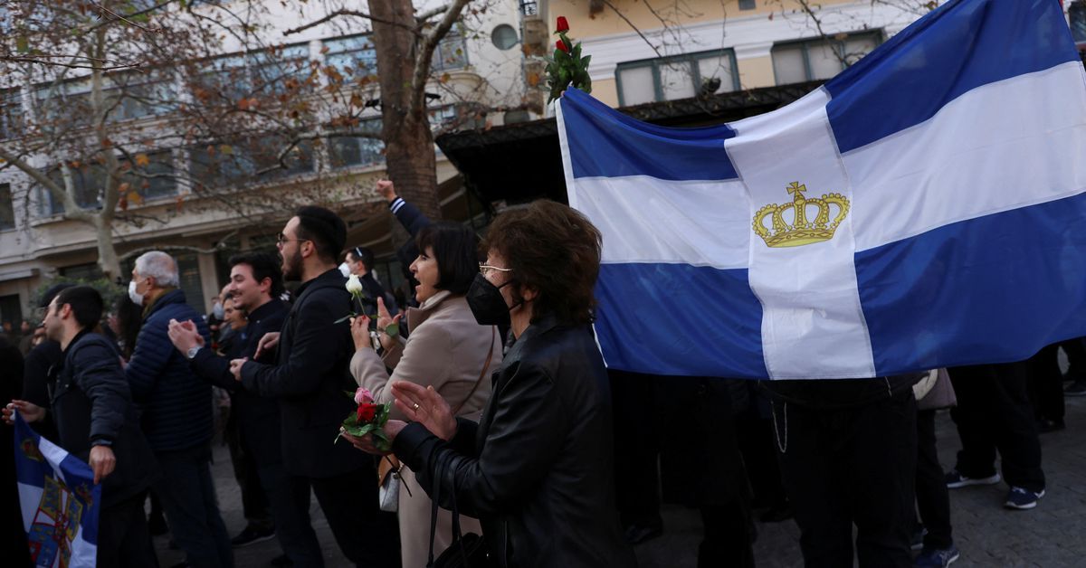 ReutersWorld's tweet photo. Europe's royals, in Athens, bid farewell to Greece's last king https://t.co/Ng3hdj3aM3 https://t.co/mgynnrk6ZC