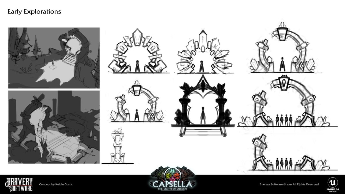 okelvincosta's tweet photo. Beginning of the design of the portal for @braverysoft
Portal - 1/2
All project: https://t.co/TUosCfl11J
#Digital2D #Digital3D #ConceptArt #GameArt #GameArt #Prop #medieval #Design #ConceptArtist #PropDesign #EnvironmentDesign #AssetDesign #VisualDevlopment #Worldbuilding https://t.co/tHecmI2Pfj