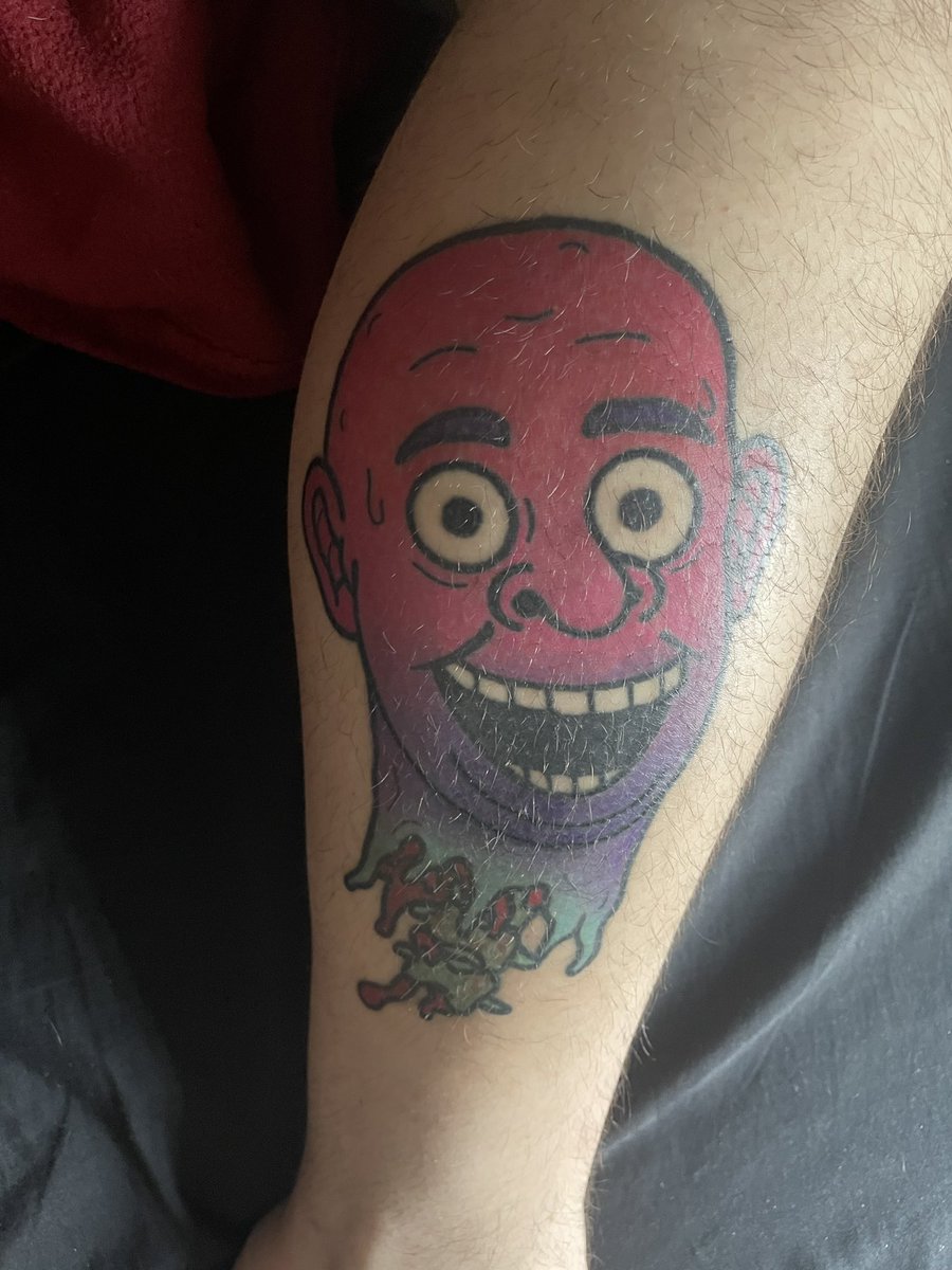 Bluepurs_'s tweet photo. My beautiful @MurderHeadDC Super Rare NFT tattoo๐ฅต fully healed after the touch up and looking amazing๐ always getting compliments on it! https://t.co/6iXdqaP2AC