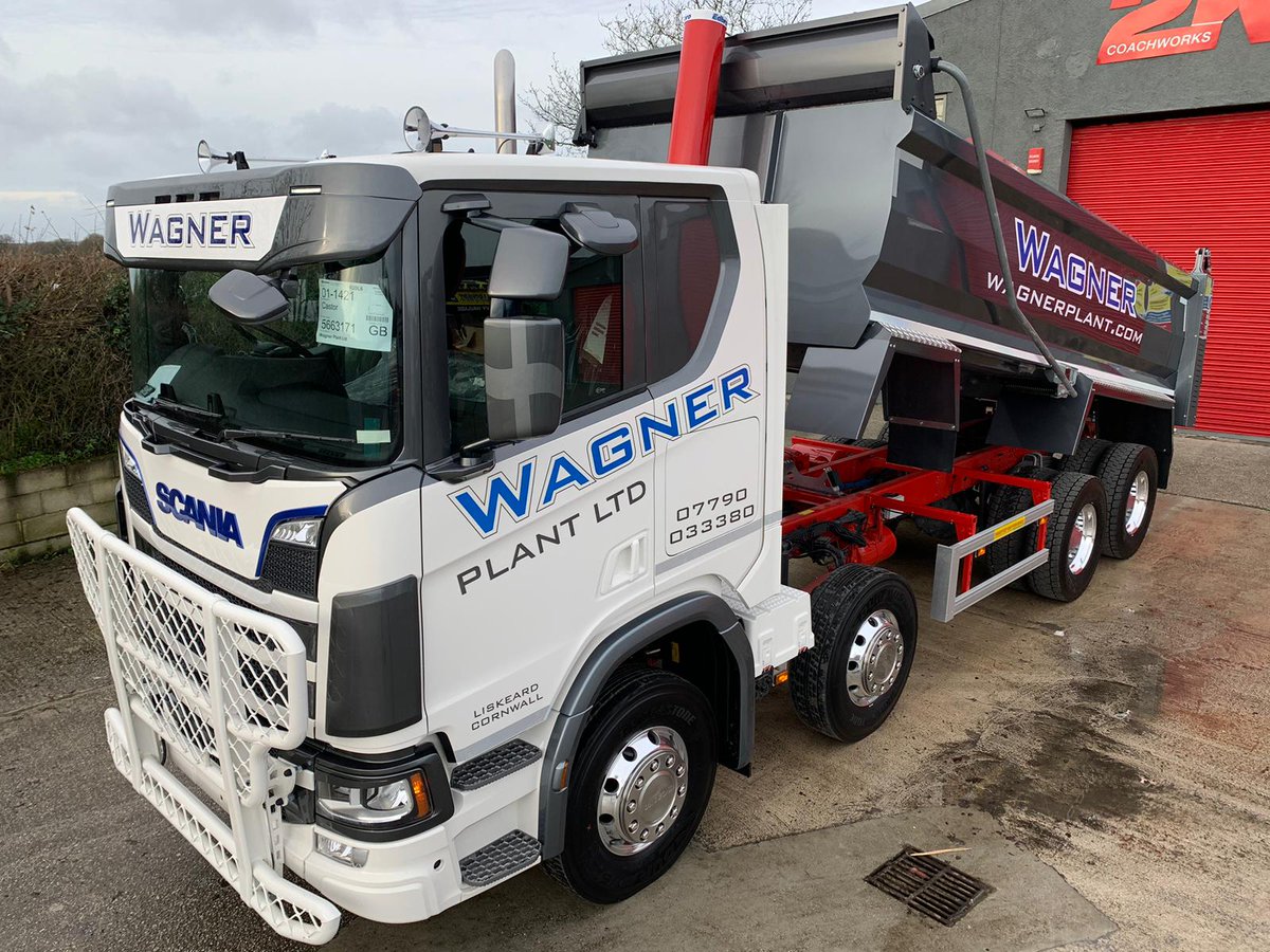 2K Coachworks (@2kcoachworks) on Twitter photo Latest edition to the fine #tipper fleet of Wagner Plant. We colour coded this #Scania and added signwriting as well as some special touches to keep it unique <a href="/ScaniaGroup/">Scania Group</a> <a href="/TonyWagnerplant/">Wagner Plant Ltd</a> #Plant <a href="/sikkens_paints/">QualityPaintsOnly</a> Latest edition to the fine #tipper fleet of Wagner Plant. We colour coded this #Scania and added signwriting as well as some special touches to keep it unique <a href="/ScaniaGroup/">Scania Group</a> <a href="/TonyWagnerplant/">Wagner Plant Ltd</a> #Plant <a href="/sikkens_paints/">QualityPaintsOnly</a>