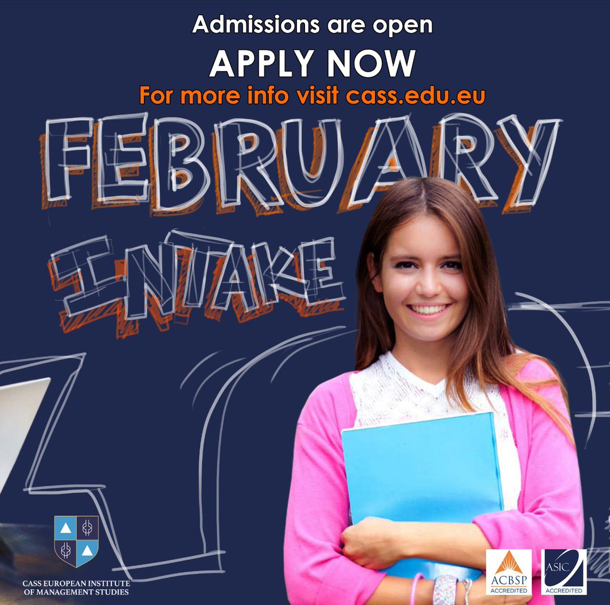 CassEurope's tweet photo. We are excited to announce that CASS Europe is receiving applications for the spring intake, hurry up and reserve your spots for new students, transfer students, masters students and PHD students.

#cass_europe #paris #france #businessschool #internationalstudents #scholarship https://t.co/B9dSoV6Ya5