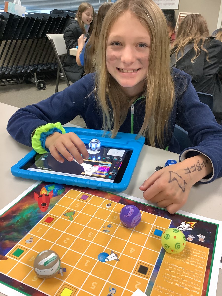 STEMatCCS's tweet photo. Sixth grade #robotics at CCS is always a blast! #programmers coded their #ozobot to perform tasks, follow pathways, and make announcements! Cool little #robot! #coding #python #coding kids #codingforkids 
@ozobot #STEM #STEMeducation #WomenWhoCode https://t.co/aKZP75sOcF