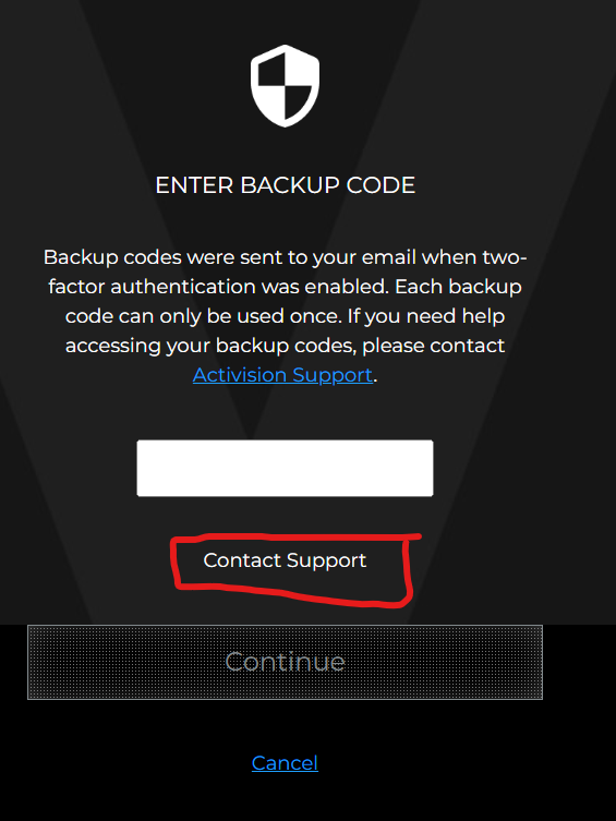 nlannan2's tweet photo. @ATVIAssist @Activision currently locked out and your support page to contact support link is broke https://t.co/MDf3uhqba0