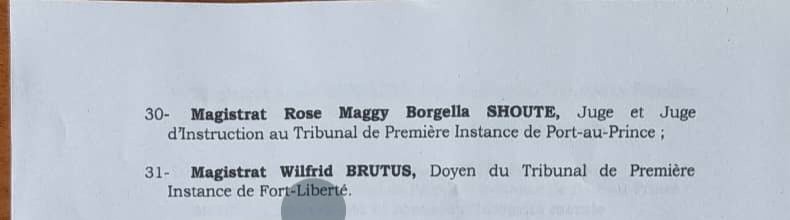 Radio_Metronome's tweet photo. Comme annoncé, nous publions ici la liste des Magistrats (31) certifiés par le CSPJ. Cette liste a déjà été acheminée, ce lundi, au ministre de la justice Emmelie Prophète. https://t.co/sZEnHa3A2P