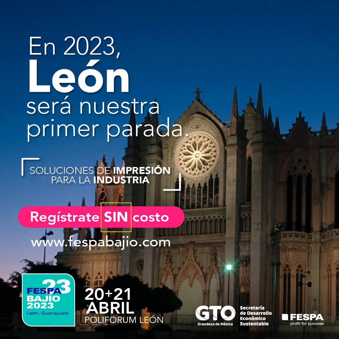 PrintCongress's tweet photo. #FESPABajio regresa a #Leon, #Guanajuato 

Descubre más en https://t.co/TBXmABe1zJ

#abril #guanajuato #leon #aguascalientes #zacatecas #SanLuis #Queretaro #Jalisco #impresion #tecnologia https://t.co/CNDkugk3MC