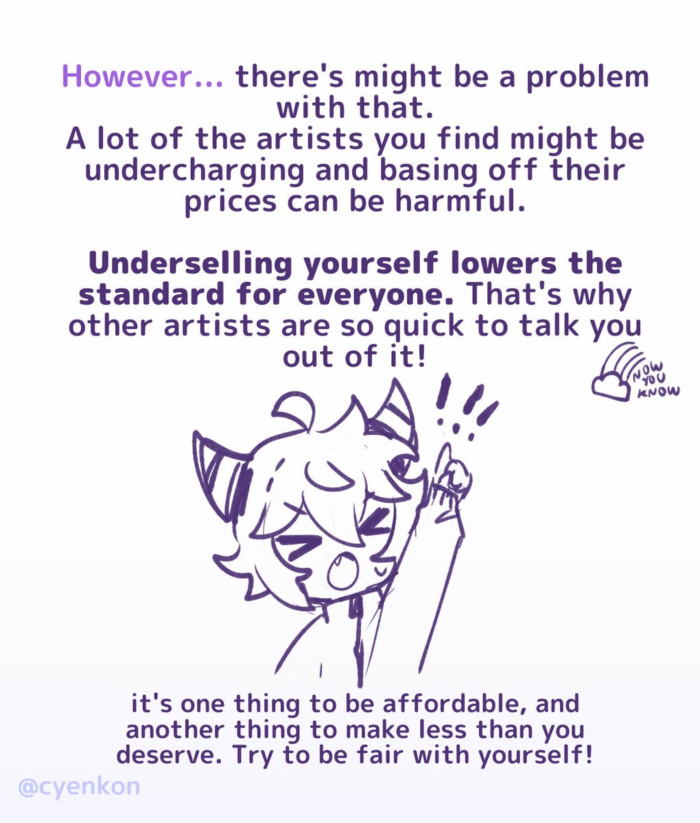 cyenkon's tweet photo. ever wonder why fellow artists (who aren't even your clients) freak out over dangerously low prices? this is why! https://t.co/60GskIUadg