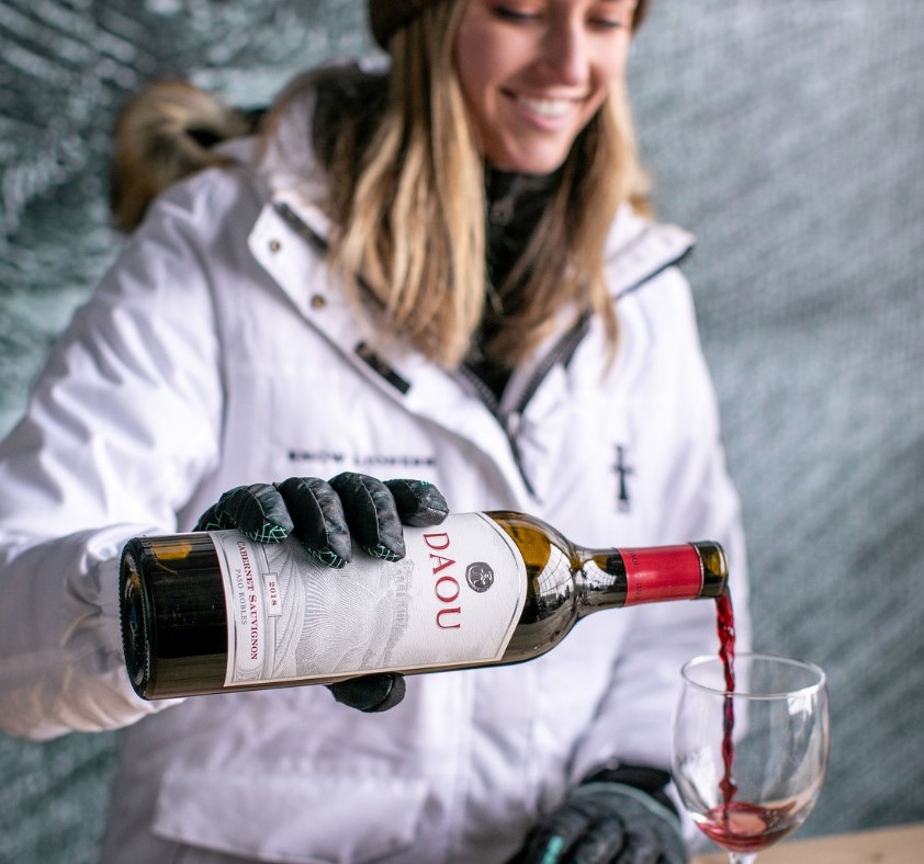 No such thing as too much snow… or @DAOUvineyards Cab Sauv! 🍷