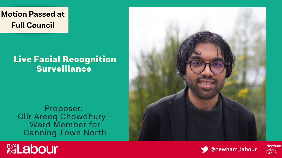 Newham Labour Group are proud to pass Cllr @AreeqChowdhury motion rejecting the use of Live Facial Recognition.

You can read more in @RubyLGregory report

mylondon.news/news/east-lond…
