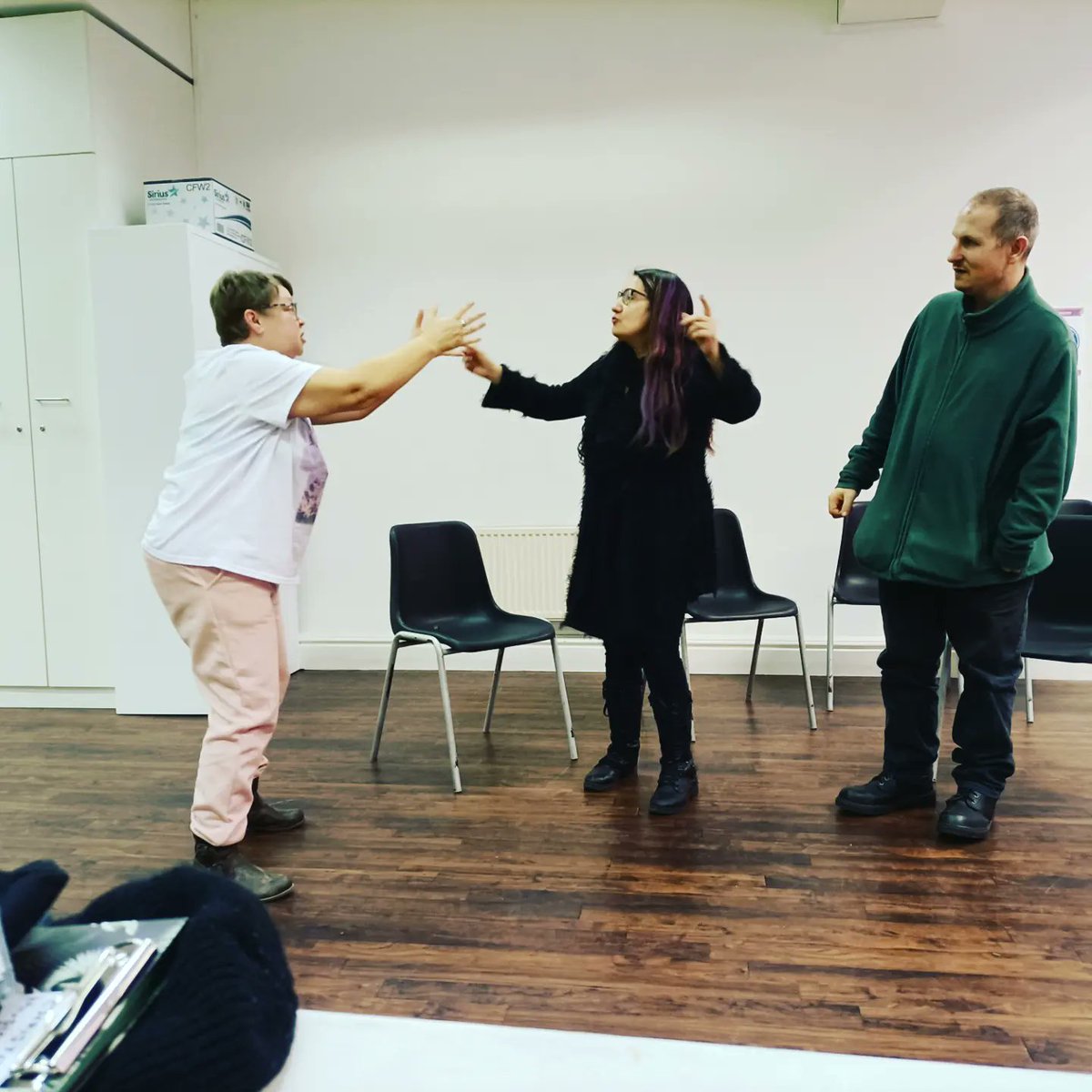 GericaIPTC's tweet photo. What a fantastic start to 2023. Such a laugh 🤣🤣 well done all it's gonna be a great year with invisible pain Theatre company 🎭 #communitytheatre #mentalhealthmatters #theatrelife #Stagecomedy @GericaIPTC #dramatherapy https://t.co/Xq9dvu7jDo