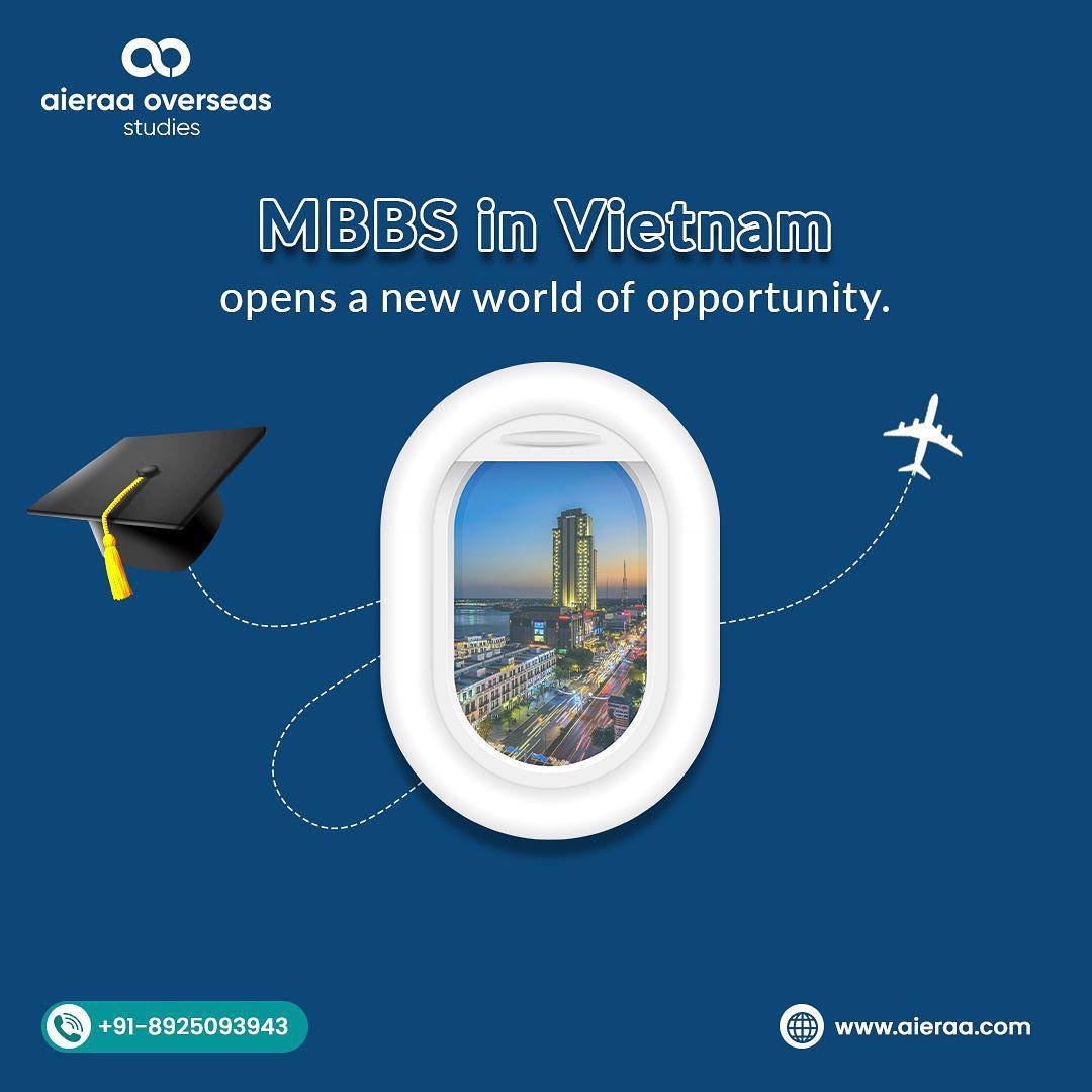 OverseasAieraa's tweet photo. As the MBBS degree from Vietnam is recognized globally and meets international standards, one gets exposed to many career opportunities such as research, and practice at international healthcare institutions. 
#aieraa #aieraaoverseasstudies #aieraaoverseas https://t.co/SD1Vbgm5Gu