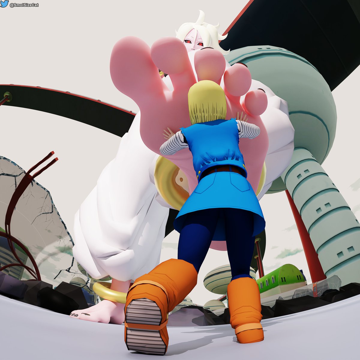 Android 21 comm for @Patessssss ty #giantess #gts #サイズフェチ