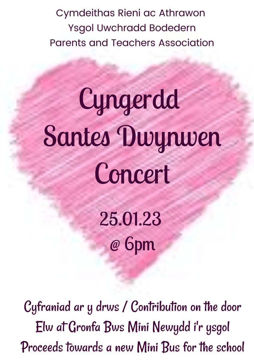 Cyngerdd Santes Dwynwen 😍Santes Dwynwen Concert #pta #yub