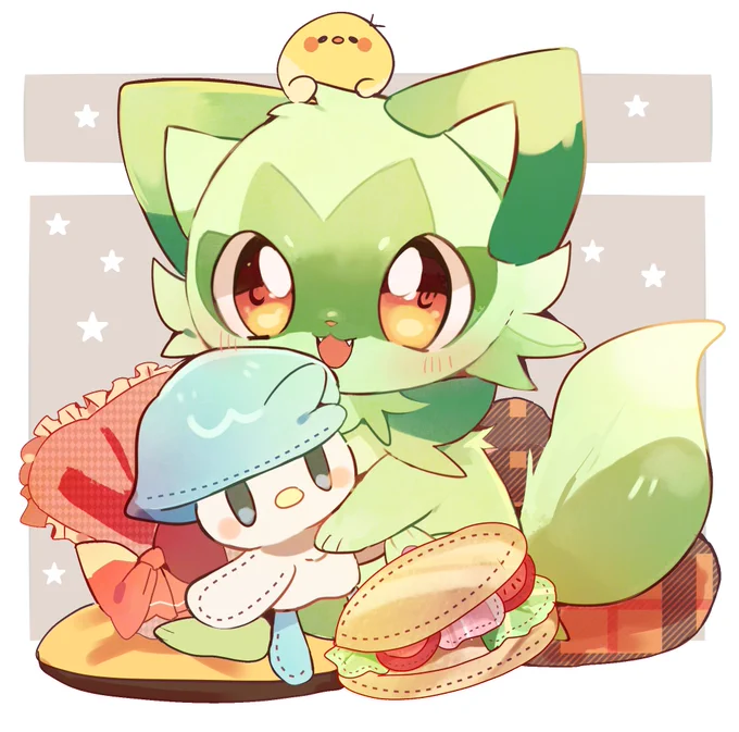 ニャオハとぬいぐるみリメイク 