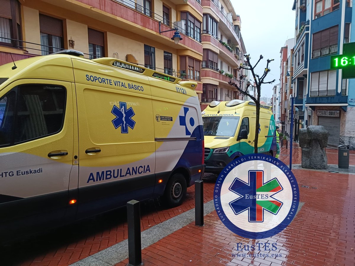 Aviso en #Barakaldo. Se activa doble respuesta ambulancia SVB de @htgroup112 y…