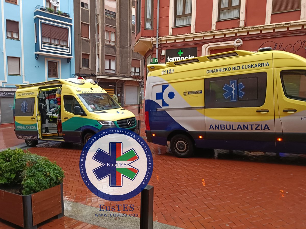 Aviso en #Barakaldo. Se activa doble respuesta ambulancia SVB de @htgroup112 y…