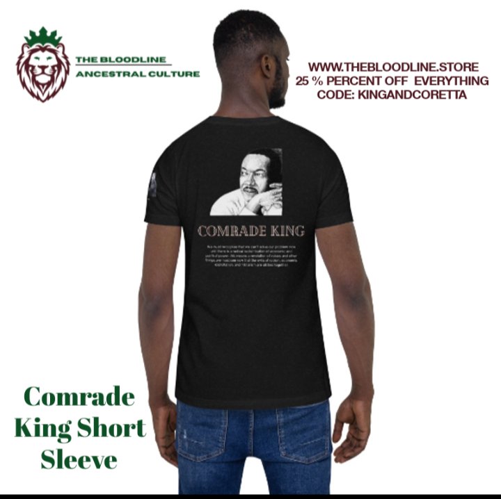 BloodlineShop's tweet image. thebloodline.store Comrad King shirt 25% off everything CODE: KINGANDCORETTA  #TheBloodline
" we must recognize that we can’t solve our problem now until there is a radical redistribution of economic and political power" MLK #SharePlease