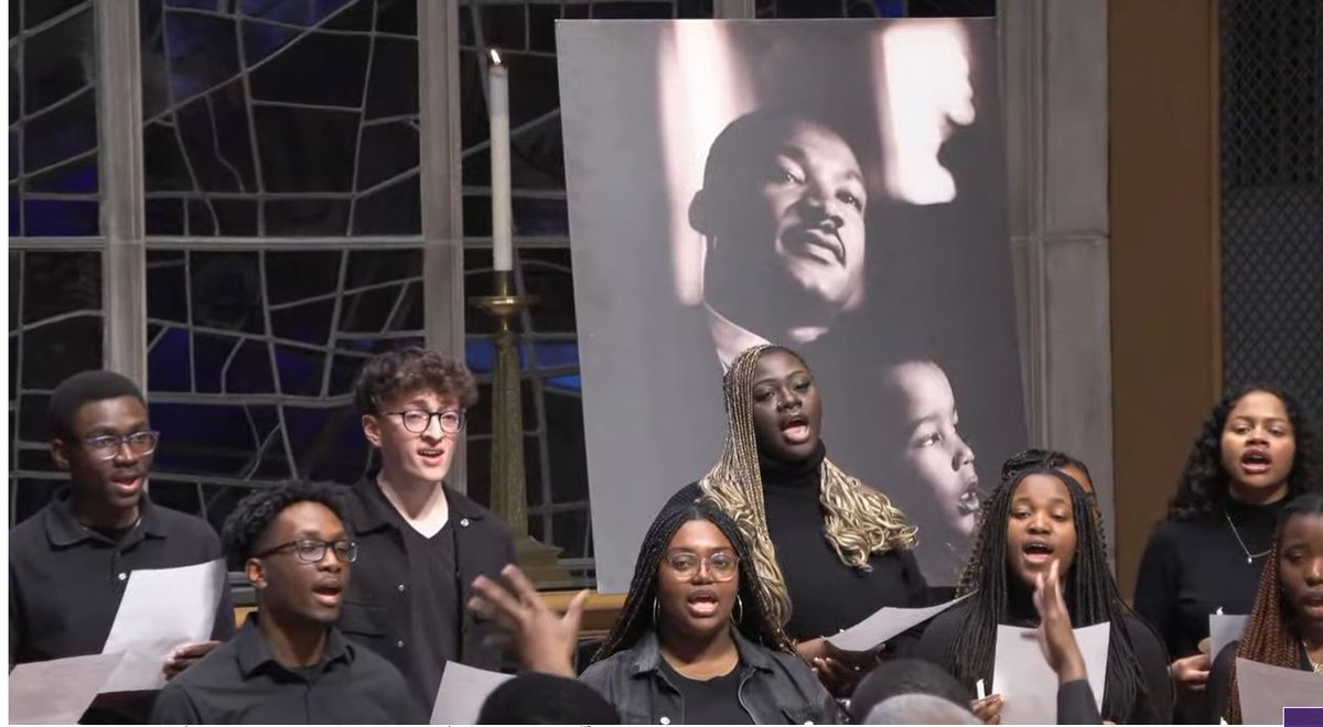 LP_Middleton's tweet image. inspirational 🎶 from the Northwestern Community Gospel Ensemble in celebration of the life and legacy of Dr. Martin Luther King Jr. So proud of these students 💞