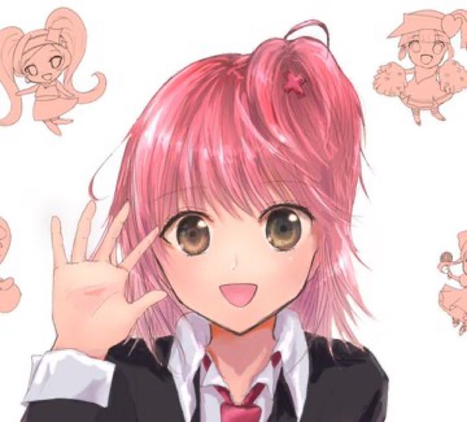 「チアリーダー ピンク髪」のTwitter画像/イラスト(新着)