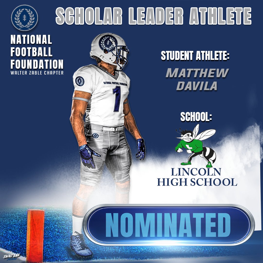 NFFSDChapter's tweet photo. Congratulations to @Matthew_Davila_ for being Nominated as an @nffsdchapter Scholar Leader Athlete! Winners to be honored at our 50th Anniversary Gala on April 14th.
@kusippr @Daygofootball
@SDFNLMagazine @EC_Preps_SD
@SDPrepInsider @sdpreps 
@NewGenKicking
@JsonCarter @THEHIVEFB https://t.co/t5wtz1jfVt